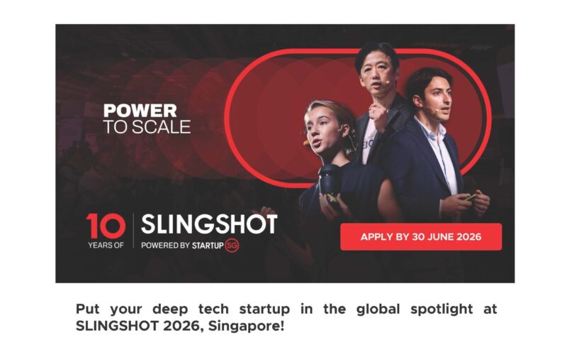 【6月30日締切／最後のチャンス】シンガポール発・世界へ　Deep Tech Startup Competition「SLINGSHOT 2026」参加企業募集のご案内